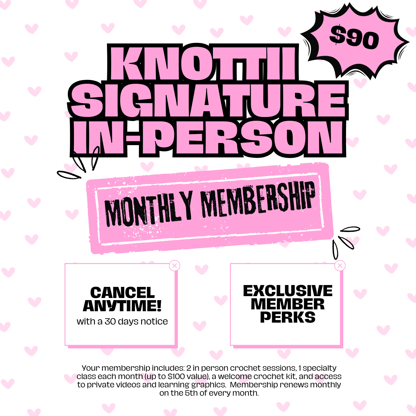 Signature In Person MONTHLY Membership