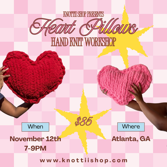 ATL Heart Pillows Nov 12th