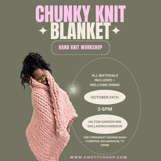 DALLAS Chunky Knit Blanket October 24th